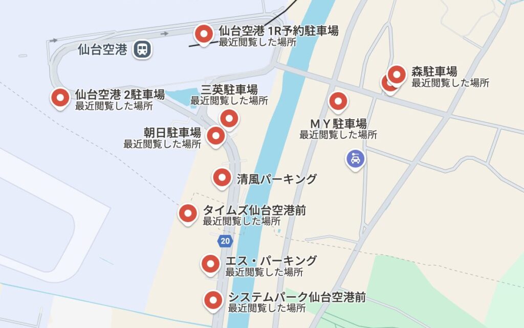 仙台空港駐車場マップ – 2025年版
