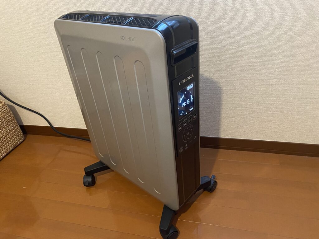NOILHEAT オイルヒーター ブラック 4年目突入】コロナのオイルレスヒーター「ノイルヒート」は寒冷地でも